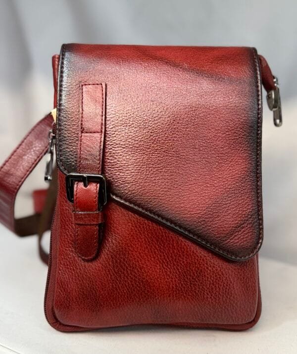 Kayla Small Leather Crossbody Bag Red