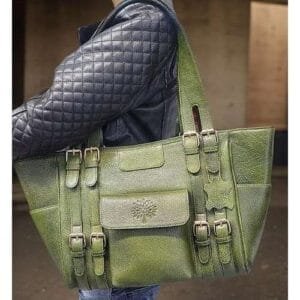 Chelsea Leather Tote/Hand bag Green