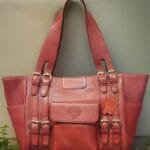 Chelsea Leather Tote/Hand Bag Red