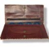 Womens Floral Embossed Leather Wallet