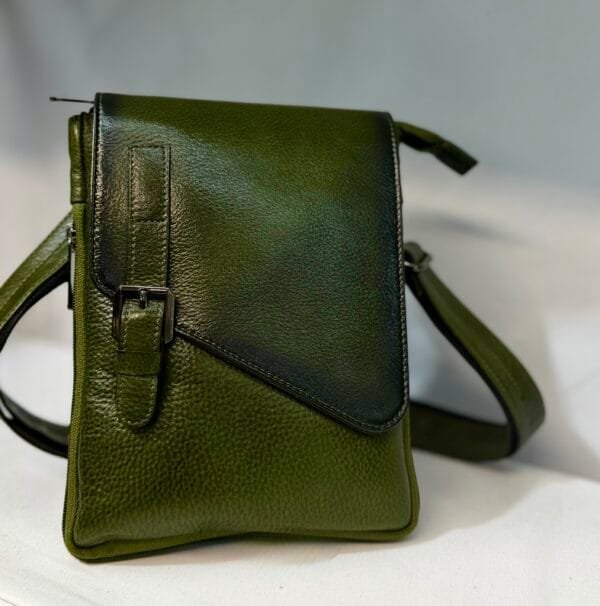 Kayla Small Leather Crossbody Bag Green