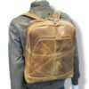Unisex Vintage Leather Backpack