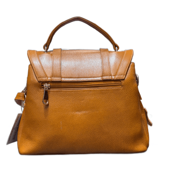 Zoe Leather Tote Bag - Cognac