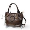 Heaven Leather Tote Bag- Brown
