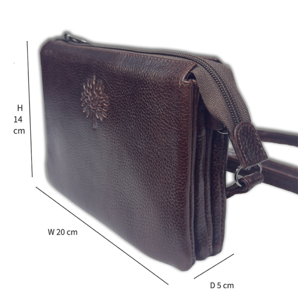 The Verona Soft Leather Cross body Bag Brown