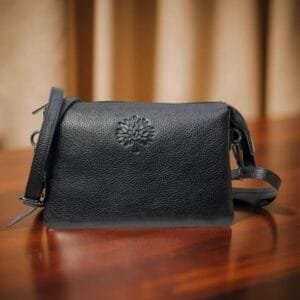 The Verona Soft Leather Cross body Bag Black