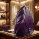 Darlia Leather Backpack Purple